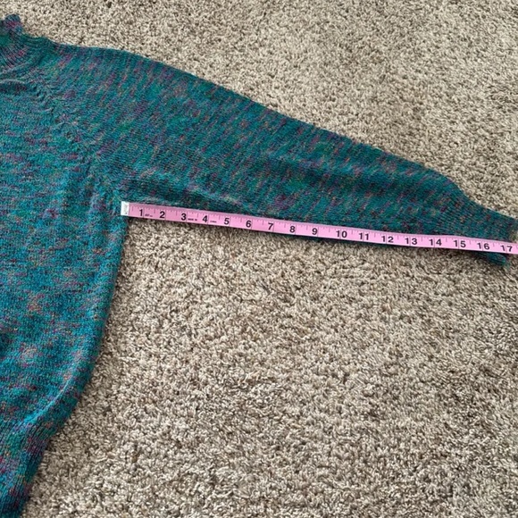 Vintage Le Moda Knitwear Multicolor Silk Blend Mock Neck Sweater 
Size Small - Picture 13 of 13
